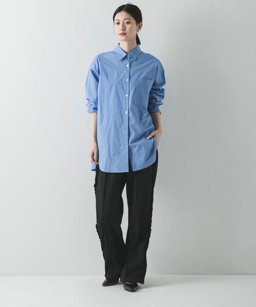 crinkle crinkle crinkle（クリンクルクリンクルクリンクル）の「『別注』crinkle crinkle crinkle×URBAN RESEARCH　FRILL TRACK PANTS（その他パンツ・レディース・ブラック・FREE）」の7枚目の写真