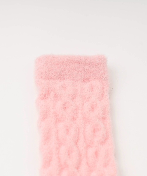 URBAN CHERRY（アーバンチェリー）の「【3足セット】もこもこマルチカラールームソックス（ソックス/靴下・キッズ・ピンク・S/M）」の8枚目の写真