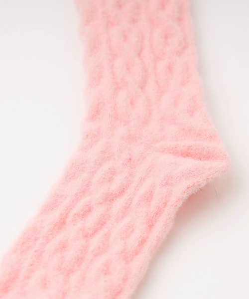 URBAN CHERRY（アーバンチェリー）の「【3足セット】もこもこマルチカラールームソックス（ソックス/靴下・キッズ・ピンク・S/M）」の9枚目の写真