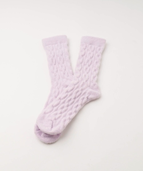 URBAN CHERRY（アーバンチェリー）の「【3足セット】もこもこマルチカラールームソックス（ソックス/靴下・キッズ・ピンク・S/M）」の2枚目の写真