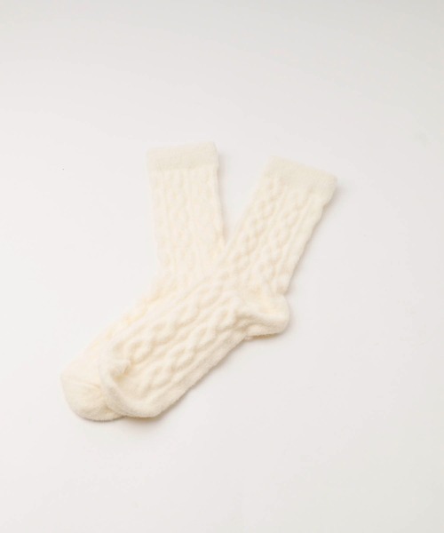 URBAN CHERRY（アーバンチェリー）の「【3足セット】もこもこマルチカラールームソックス（ソックス/靴下・キッズ・ピンク・S/M）」の4枚目の写真