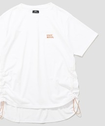 KRIFF MAYER Lady's Collection（クリフメイヤーレディースコレクション）の「【吸水速乾】COOL MAXドロストギャザーTシャツ（Tシャツ/カットソー）」