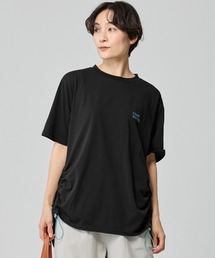 【吸水速乾・シルエット2WAY】COOL MAXドロストギャザーTシャツ
