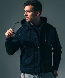 1PIU1UGUALE3  RELAX （ウノピゥウノウグァーレトレ リラックス）の「1PIU1UGUALE3 RELAX × Mark Gonzales(ウノピゥウノウグァーレトレ リラックス)アップリケジョグデニムジャケット（デニムジャケット）」