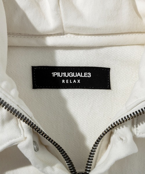 1PIU1UGUALE3 RELAX (ウノピゥウノウグァーレトレ リラックス)の「1PIU1UGUALE3 RELAX × Mark Gonzales(ウノピゥウノウグァーレトレ リラックス)アップリケジョグデニムジャケット(デニムジャケット・メンズ・ホワイト/ブラック・S/M/L/XL/XXL)」の17枚目の写真