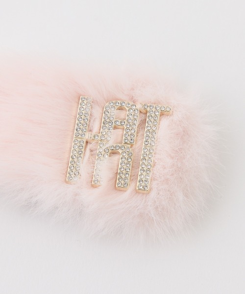 one after another NICE CLAUP(ワンアフターアナザーナイスクラップ)の「【Latini】ファーパッチンピン(バレッタ/ヘアクリップ・レディース・ホワイト/ピンク/ブラック/サックスブルー・FREE)」の21枚目の写真