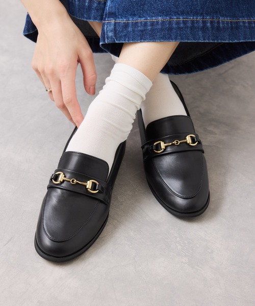 Juze(ジュゼ)の「ふんわりビットローファー【SS~Lサイズ展開】(ローファー・レディース・ブラック・SS/S/M/L)」の1枚目の写真