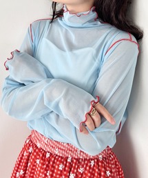 SOLLON. | パイピングシアーハイネックトップス(Tシャツ/カットソー)