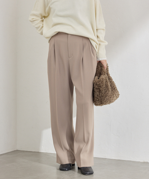 IENA（イエナ）の「ウォッシャブル ジョーゼットスラックス（スラックス・レディース・ブラック/チャコールグレー/ベージュ・34/36/38/40）」の19枚目の写真