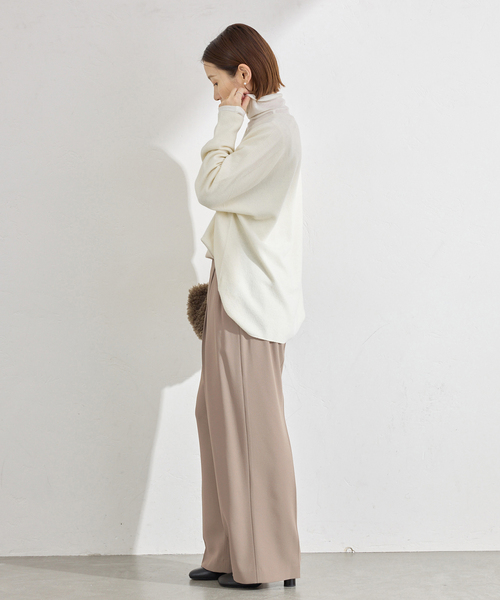 IENA（イエナ）の「ウォッシャブル ジョーゼットスラックス（スラックス・レディース・ブラック/チャコールグレー/ベージュ・34/36/38/40）」の21枚目の写真