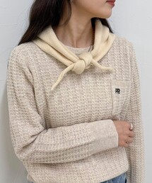 fredy emue（フレディエミュ）の「ニットバブーシュカ（バンダナ/スカーフ）」