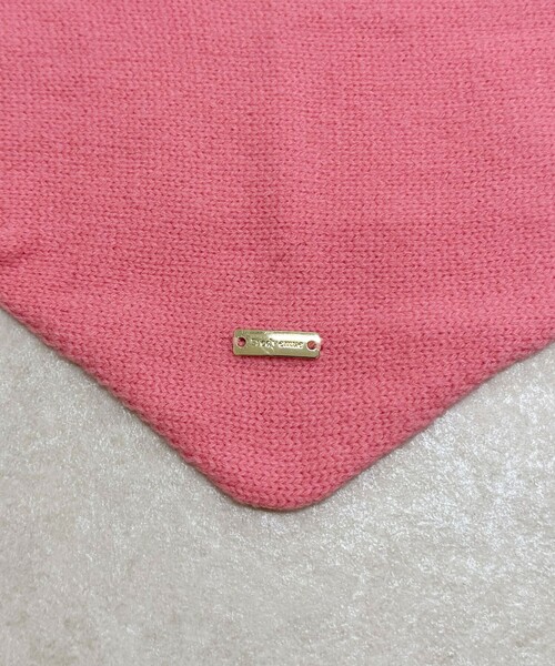 fredy emue（フレディエミュ）の「ニットバブーシュカ（バンダナ/スカーフ・レディース・キナリ/ピンク/グレー・FREE）」の16枚目の写真