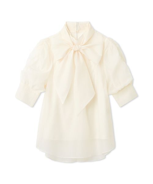 LILY BROWN（リリーブラウン）の「オーガンザボウタイブラウス（シャツ/ブラウス・レディース・アイボリー/その他/チャコールグレー/ピンク・F）」の12枚目の写真