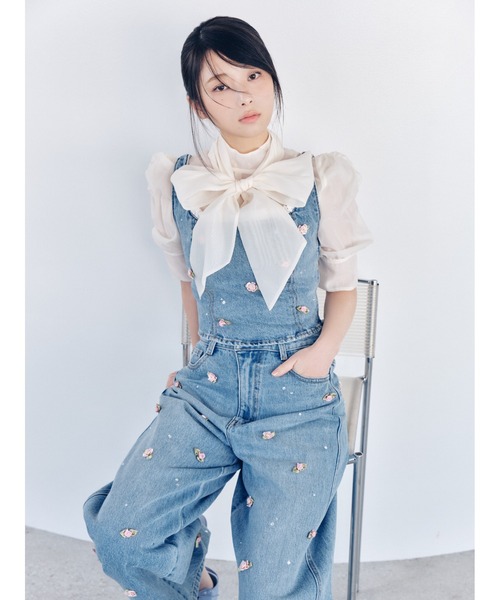 オーガンザボウタイブラウス（シャツ/ブラウス）｜LILY BROWN（リリー