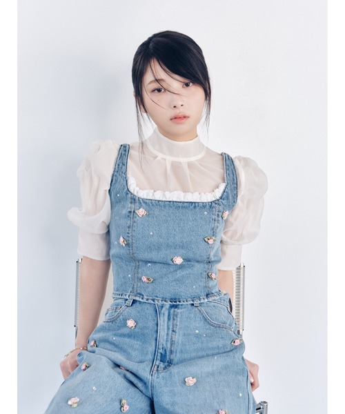 LILY BROWN（リリーブラウン）の「オーガンザボウタイブラウス（シャツ/ブラウス・レディース・アイボリー/その他/チャコールグレー/ピンク・F）」の18枚目の写真