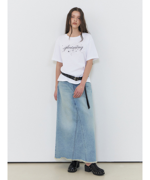 ETMON(エトモン)の「Gleaming Graphic T-Shirt, White(Tシャツ/カットソー・レディース・その他・FREE)」の4枚目の写真