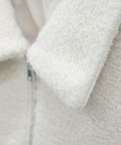 abahouse mavie(アバハウスマヴィ)の「シープボアショートブルゾン(ブルゾン・レディース・ブラウン/アイボリー/グレー/ブラック・フリー)」の7枚目の写真