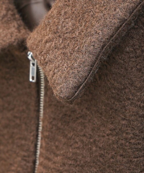 abahouse mavie(アバハウスマヴィ)の「シープボアショートブルゾン(ブルゾン・レディース・ブラウン/アイボリー/グレー/ブラック・フリー)」の10枚目の写真