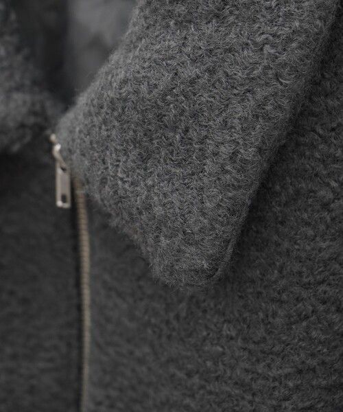 abahouse mavie(アバハウスマヴィ)の「シープボアショートブルゾン(ブルゾン・レディース・ブラウン/アイボリー/グレー/ブラック・フリー)」の16枚目の写真