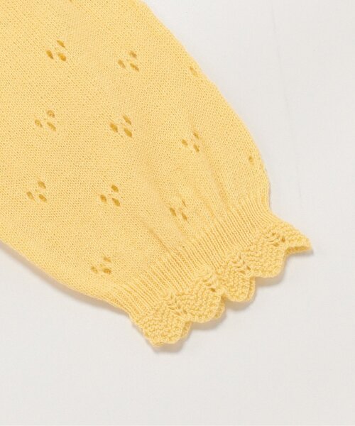 Seraph(セラフ)の「【洗える】ハート柄編みカーディガン_ジュニア対応(カーディガン/ボレロ・キッズ・アイボリー/イエロー/ピンク・70/80/90/100/110/120/130/140)」の12枚目の写真