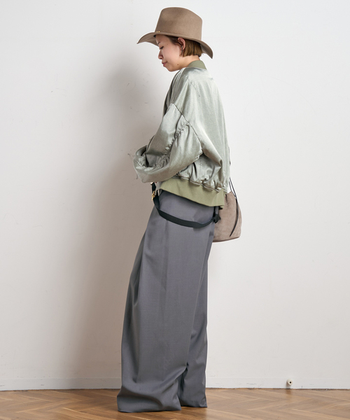 PROVOKE （プロヴォーク）の「【PROVOKE/プロヴォーク】pigment short MA-1（MA-1・レディース・カーキ/ベージュ・FREE）」の7枚目の写真