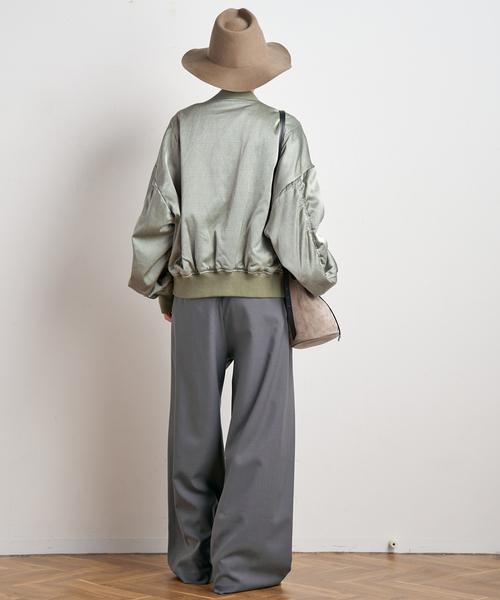 PROVOKE （プロヴォーク）の「【PROVOKE/プロヴォーク】pigment short MA-1（MA-1・レディース・カーキ/ベージュ・FREE）」の8枚目の写真