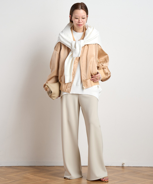 PROVOKE （プロヴォーク）の「【PROVOKE/プロヴォーク】pigment short MA-1（MA-1・レディース・カーキ/ベージュ・FREE）」の12枚目の写真