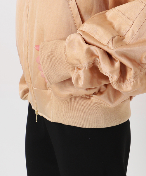 PROVOKE （プロヴォーク）の「【PROVOKE/プロヴォーク】pigment short MA-1（MA-1・レディース・カーキ/ベージュ・FREE）」の20枚目の写真