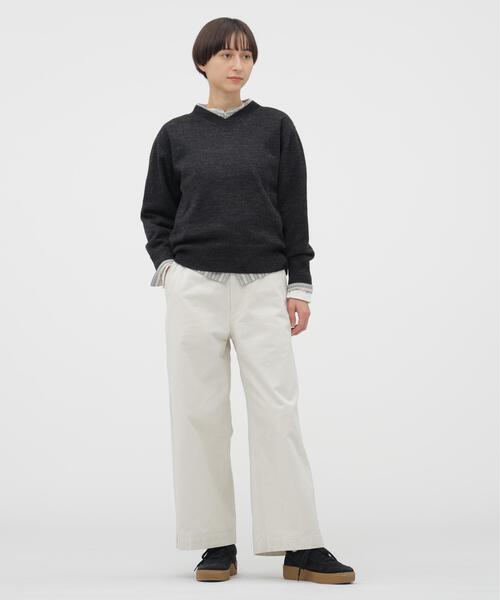 MHL.(エムエイチエル)の「PYJAMA STRIPE COTTON SHIRT(シャツ/ブラウス・レディース・グレー・1/2)」の7枚目の写真
