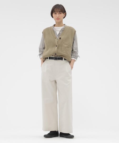 MHL.(エムエイチエル)の「PYJAMA STRIPE COTTON SHIRT(シャツ/ブラウス・レディース・グレー・1/2)」の8枚目の写真
