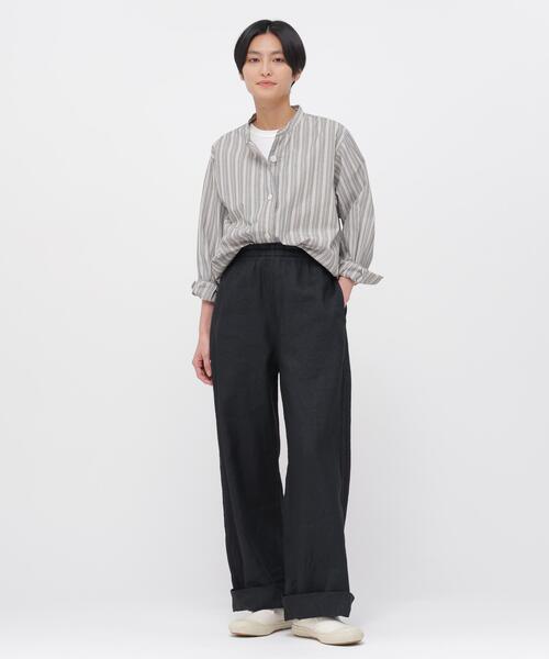 MHL.(エムエイチエル)の「PYJAMA STRIPE COTTON SHIRT(シャツ/ブラウス・レディース・グレー・1/2)」の10枚目の写真
