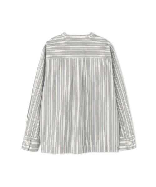 MHL.(エムエイチエル)の「PYJAMA STRIPE COTTON SHIRT(シャツ/ブラウス・レディース・グレー・1/2)」の13枚目の写真
