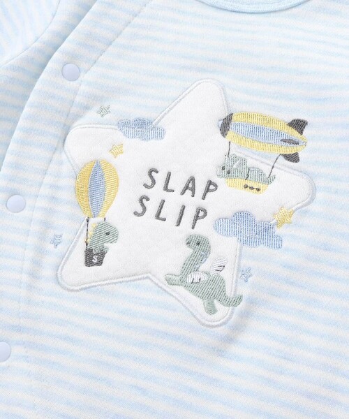 SLAP SLIP BABY(スラップスリップベビー)の「アニマルクマウサギ恐竜お星さまパッチ2WAYオールベビー(50~70cm)(ロンパース・キッズ・ブルー系その他/ピンク/ベージュ系その他・FREE)」の11枚目の写真