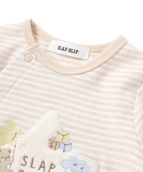SLAP SLIP BABY(スラップスリップベビー)の「アニマルクマウサギ恐竜お星さまパッチ2WAYオールベビー(50~70cm)(ロンパース・キッズ・ブルー系その他/ピンク/ベージュ系その他・FREE)」の13枚目の写真