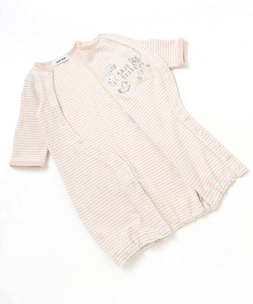 SLAP SLIP BABY(スラップスリップベビー)の「アニマルクマウサギ恐竜お星さまパッチ2WAYオールベビー(50~70cm)(ロンパース・キッズ・ブルー系その他/ピンク/ベージュ系その他・FREE)」の19枚目の写真