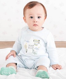 アニマルクマウサギ恐竜お星さまパッチ2WAYオールベビー(50~70cm)