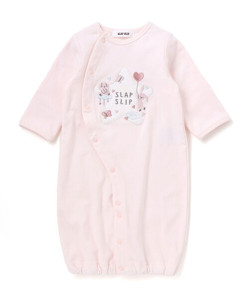 SLAP SLIP BABY(スラップスリップベビー)の「アニマルクマウサギ恐竜お星さまパッチ2WAYオールベビー(50~70cm)(ロンパース・キッズ・ブルー系その他/ピンク/ベージュ系その他・FREE)」の22枚目の写真