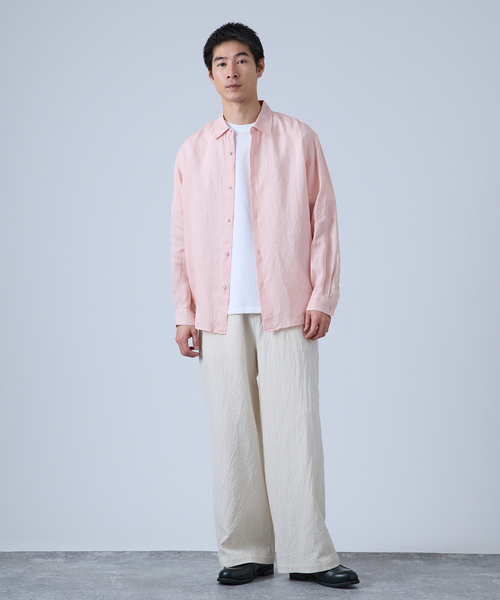 B.C STOCK(ベーセーストック)の「Deux Allures / ドゥ アリュール SASHIKO リラックスパンツ(スラックス・メンズ・ブラック/アイボリー/ブルー・FREE)」の8枚目の写真