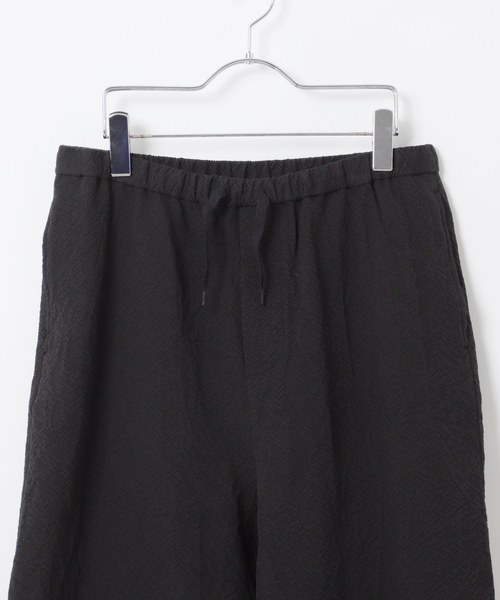 B.C STOCK(ベーセーストック)の「Deux Allures / ドゥ アリュール SASHIKO リラックスパンツ(スラックス・メンズ・ブラック/アイボリー/ブルー・FREE)」の19枚目の写真