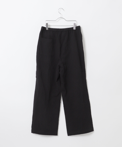 B.C STOCK(ベーセーストック)の「Deux Allures / ドゥ アリュール SASHIKO リラックスパンツ(スラックス・メンズ・ブラック/アイボリー/ブルー・FREE)」の22枚目の写真