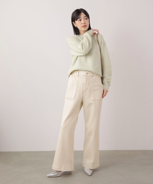 Bou Jeloud(ブージュルード)の「デニムベーカーパンツ(その他パンツ・レディース・ブルー/ナチュラル/インディゴブルー/ブラック・FREE)」の11枚目の写真