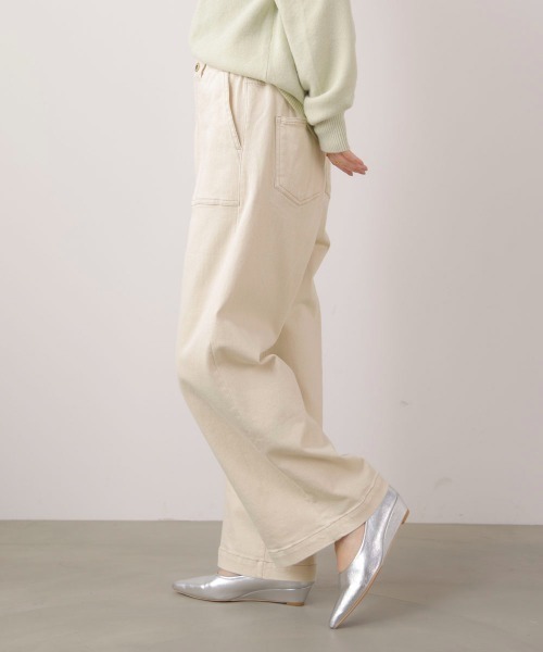 Bou Jeloud(ブージュルード)の「デニムベーカーパンツ(その他パンツ・レディース・ブルー/ナチュラル/インディゴブルー/ブラック・FREE)」の12枚目の写真