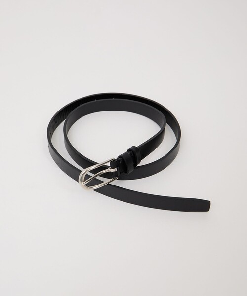 SALON adam et rope'（サロン アダム エ ロペ）の「【W S（ドゥーブル）】レザーオーバルバックルベルト 2（ベルト・レディース・ベージュ系その他/ブラック・FREE）」の9枚目の写真