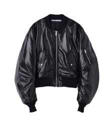 JOHN LAWRENCE SULLIVAN（ジョンローレンスサリバン）の「PATENT MASSIVE ROUNDED SLEEVE BOMBER JACKET（ダウンジャケット/コート）」