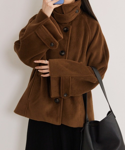 セール】ニットメルトン ジャケット/コート（テーラードジャケット