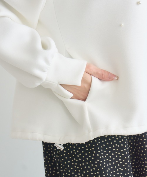 KATHARINE ROSS(キャサリンロス)の「【KATHARINE ROSS】Congeパールパーカ(パーカー・レディース・オフホワイト/グレー・FREE)」の19枚目の写真