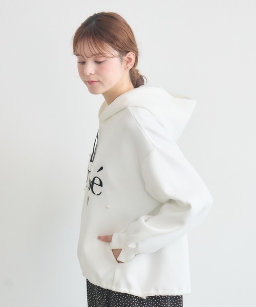 KATHARINE ROSS(キャサリンロス)の「【KATHARINE ROSS】Congeパールパーカ(パーカー・レディース・オフホワイト/グレー・FREE)」の15枚目の写真