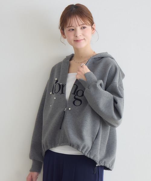 KATHARINE ROSS(キャサリンロス)の「【KATHARINE ROSS】Congeパールパーカ(パーカー・レディース・オフホワイト/グレー・FREE)」の6枚目の写真