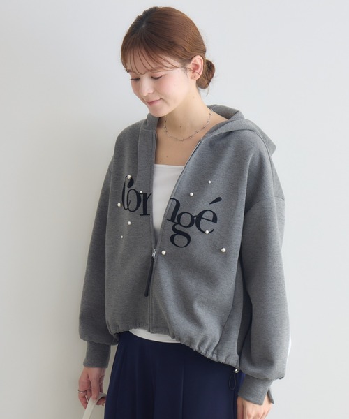 KATHARINE ROSS(キャサリンロス)の「【KATHARINE ROSS】Congeパールパーカ(パーカー・レディース・オフホワイト/グレー・FREE)」の7枚目の写真