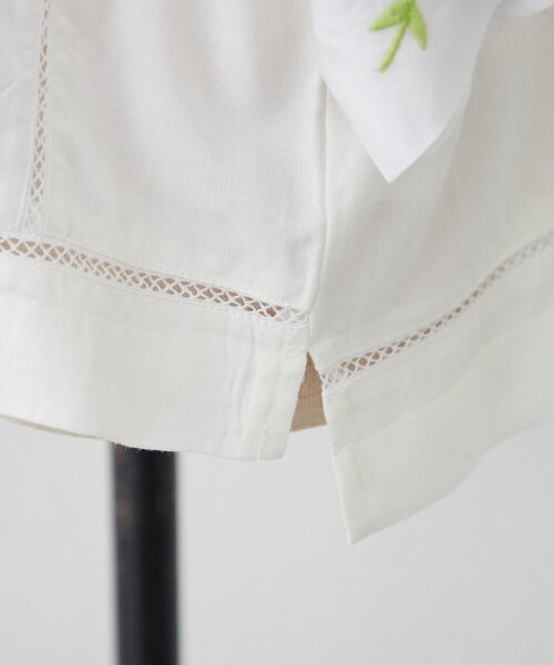 Remind me and forever（リマインドミーアンドフォーエバー）の「【nane】【India series】パッチワーク刺繍シャツブラウス（シャツ/ブラウス・レディース・オフホワイト/ブラック・FREE）」の21枚目の写真